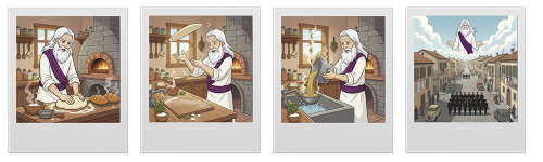 God loves cooking